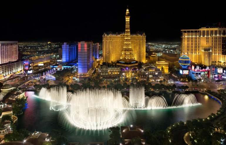 Las Vegas Strip di notte